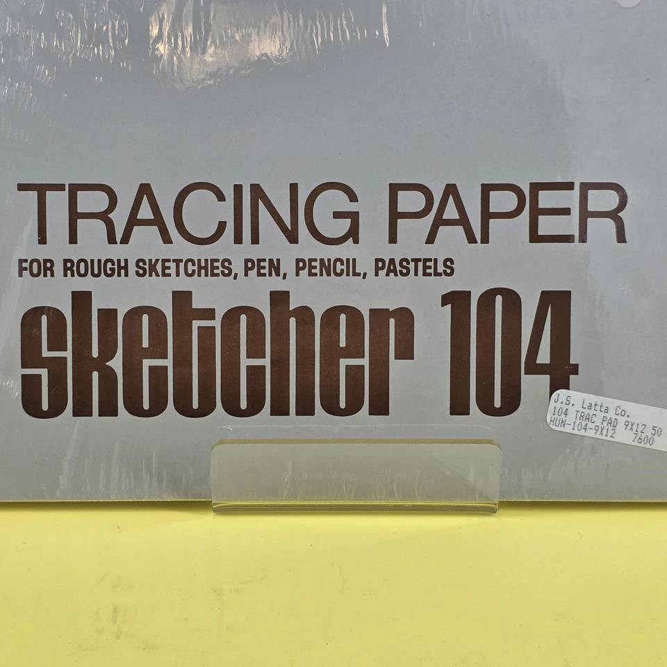 Papel de rastreamento vintage Hunt/Bienfang 9 X 12 designer série 2 pergaminho 50 folhas - Imagem 4 de 4