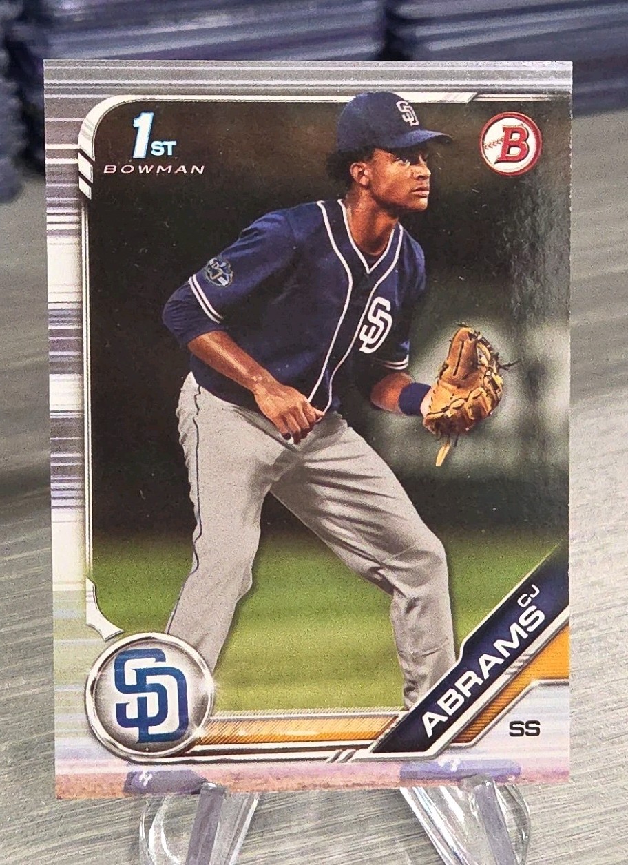 CJ Abrams 2019 Bowman Paper 1st Bowman #85 San Diego Padres/Washington Nationals
