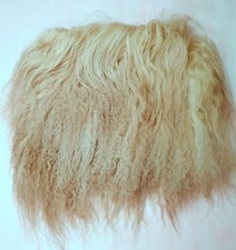 Tibetan Lamb Mohair Doll Hair, Wigs, Reroot OOAK Beach Blond 7 x 5-1/2"