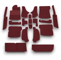 Teppichsatz Teppich FüR Mercedes SL107 R107/W107 Dunkelrot (Schlinge)