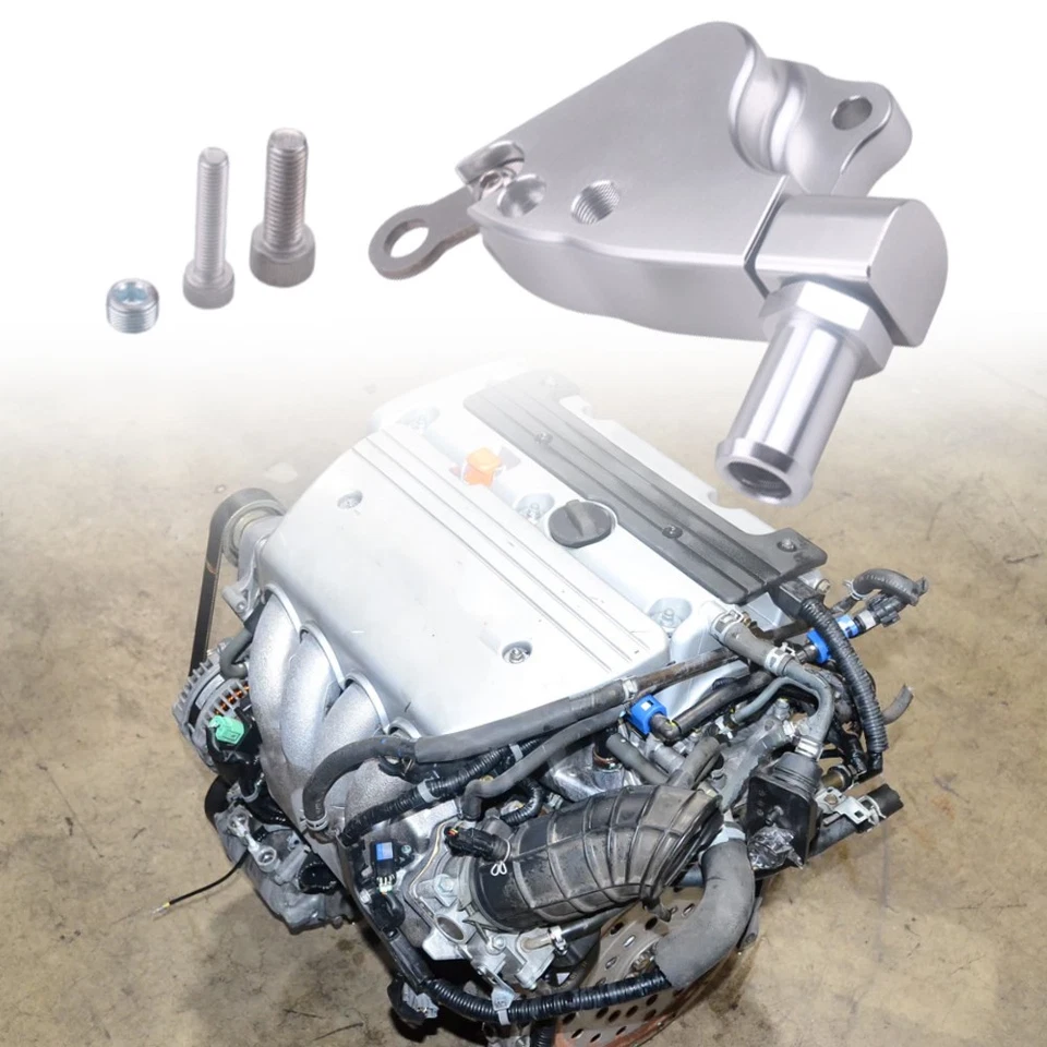 Intake Manifold Coolant Adapter Plate For Honda Acura K24A2 K24Z3 K24Z7 Engine - Image 2 of 4