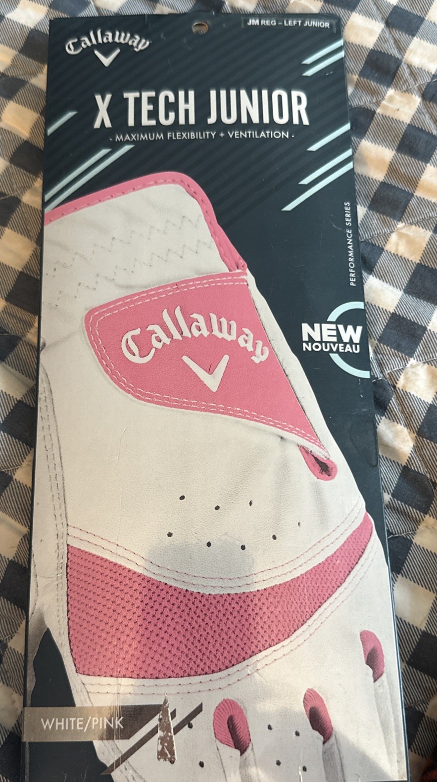 X Tech Junior Golf Glove Left Hand Lh Js Reg New