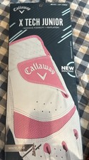 GUANTO DA GOLF CALLAWAY ROSA GOLF X TECH JUNIOR MANO SINISTRA LH JS REG NUOVO