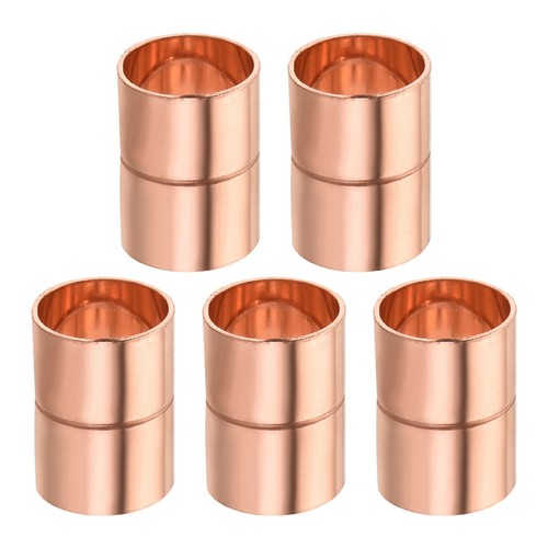 5 x Copper Coupling Plumbing Straight Fitting Coupler Welding Connector 5/8" ID