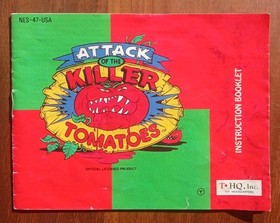 Attack Of Killer Tomatoes (Nintendo NES) Complete in Box CIB