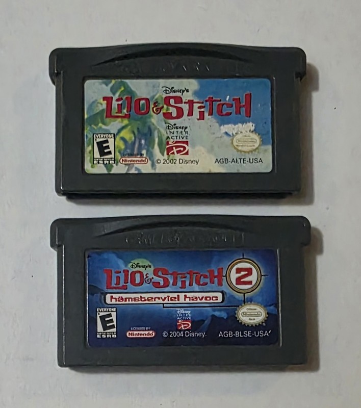Lilo & Stitch 1 & 2 Bundle (Nintendo Game Boy Advance, GBA) Lot of 2 - Tested