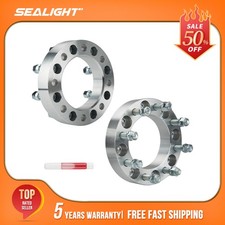 Set of 2 2" Wheel Spacers 8x6.5" M14x1.5 126.15mm For 2001-2004 Chevy Silverado