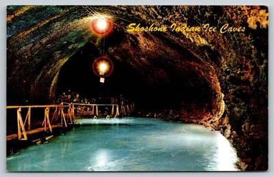 Idaho ID Shoshone Nat. American Ice Caves Main Room Postcard, U17