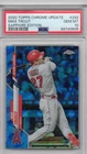 Mike Trout PSA 10 Gem Mint - 2020 Topps Chrome Update Sapphire #U292 card Angels