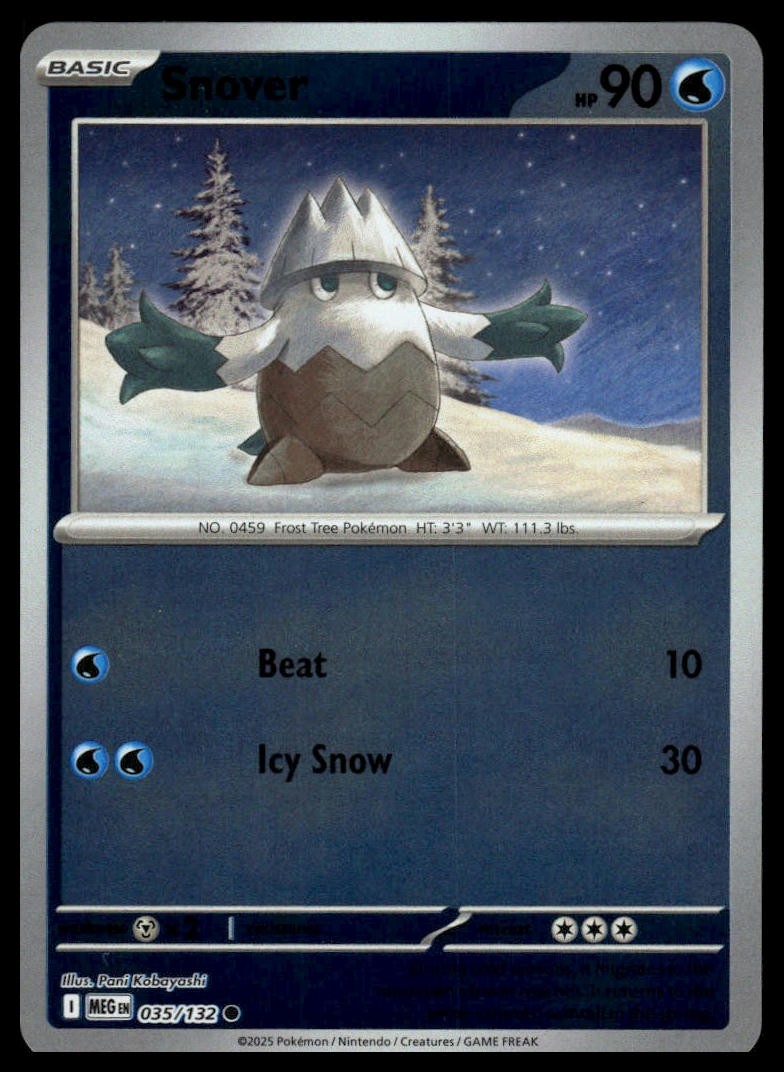 Snover ME01: Mega Evolution #035/132 Reverse Holo NM