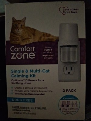 Comfort Zone Single Mult-Cat Calming Diffuser Double Refill 2 Pack