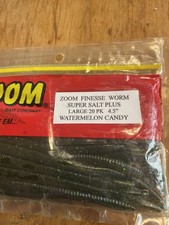 ZOOM FINESSE WORM -WATERMELON CANDY -4.5"INCH.- 20 PACK-FAST SHIPPING