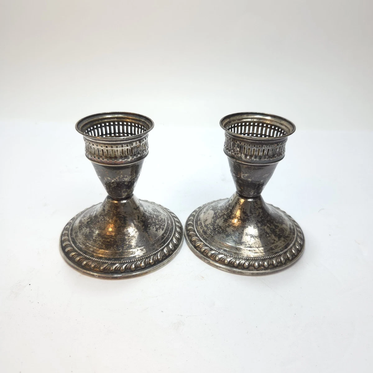 Duchin Creation In Antique Us Sterling Silver Candlesticks