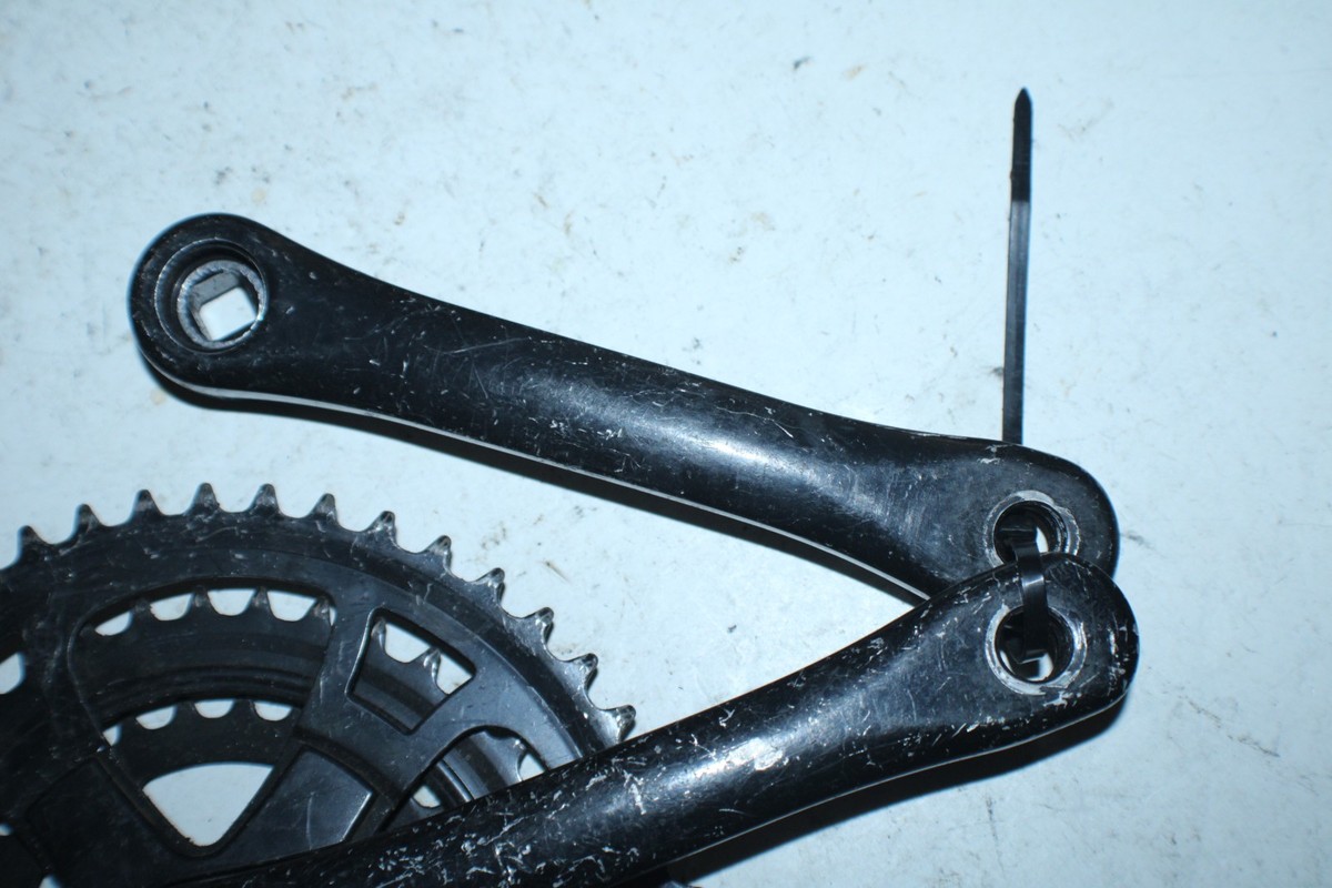 Sakae Triple MTB Crankset Black 170mm 48/38/28T JIS BCD74 Japan