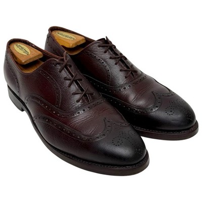 Vtg Allen Edmonds HARRISON Briar-Burr Tweed Grain Nailess Heel Cushioned 10.5