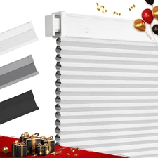 No Drill Blinds for Windows Blackout Cordless Cellular Shades Honeycomb Blinds P