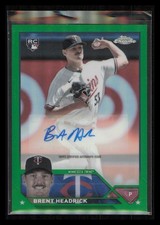 2023 Topps Chrome Update #AC-BH Brent Headrick Autographs Green #/99