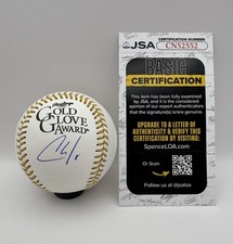 Christian Walker Signed Autographed Gold Glove Logo Baseball OMLB Astros JSA COA