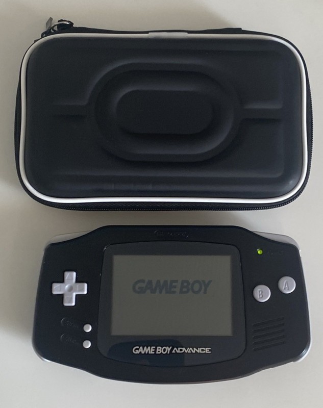 Nintendo Game Boy Advance Console- Black- With Case- Tested