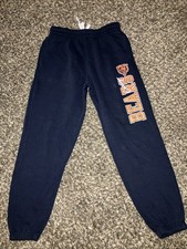 Preowned- NFL Team Apparel Youth Size 14-16 Navy Blue Sweatpants - Bears