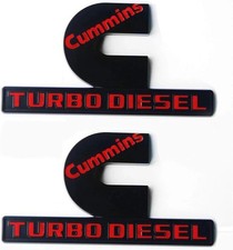 2pack Compatible With Cummins Turbo Diesel Emblem Badge High Output Ram 2500 ...