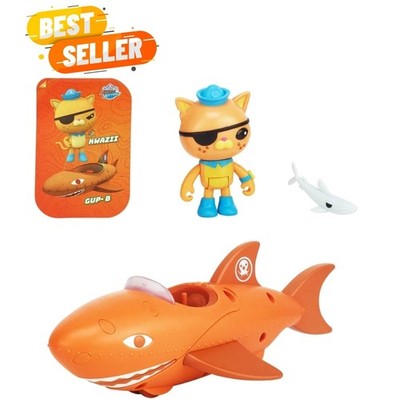 Interactive Kwazii 3'' Figure with Gup B Vehicle - Adventure Toy for Kids