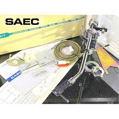 DDP Rare SAEC WE-317 Double Knife Edge Tonearm G-1001 OB Serviced EXC+ JAPAN