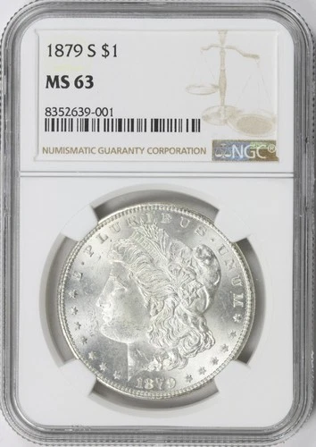1879-S $1 Morgan Silver Dollar NGC MS63