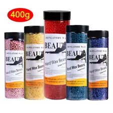 400g Hard Wax Beans For All Waxing Types Depilatory Hair Removal Warmer Heater
