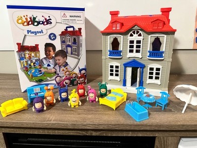 ODDBODS Playset for Kids Complete House Set Figurines & Furniture with Box