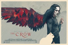 The Crow Screen Print Movie Poster Brandon Lee Bruno Verga Limited Edition x/200