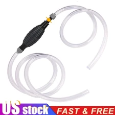  9.8Ft Siphon Hose Gasoline Fuel Water Oil Transfer Hand Pump Multifunction Pump