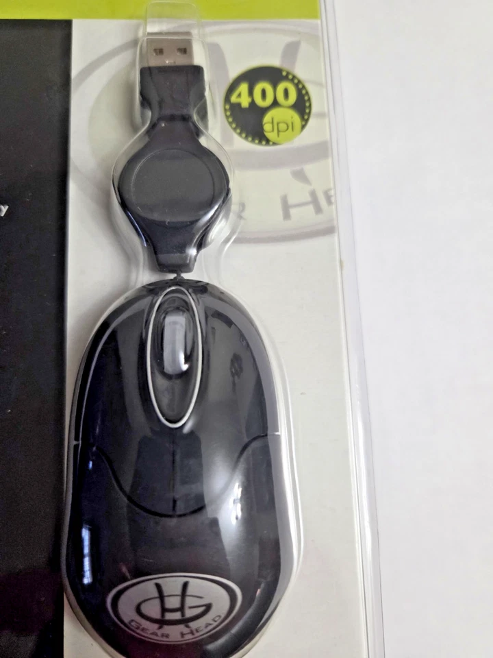 GEARHEAD (NEW) OPTICAL MOBILE MOUSE 400DPI MODEL MP1000RU BUILT IN SCROLL WHEEL - Image 3 of 4