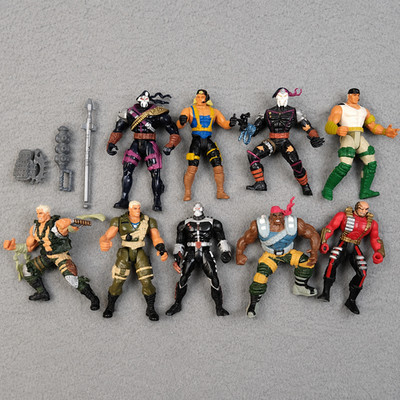 Vintage 90's GI Joe Lot of 9 W/Accessories Extreme Action Figure SKAR 1995/1996
