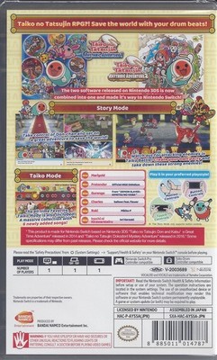 Taiko No Tatsujin - Rhythmic Adventure Pack for Nintendo Switch