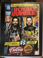 Paul Heyman, Roman Reigns & Kevin Owens triple signed 11x14 Photo (w/ WWE COA)