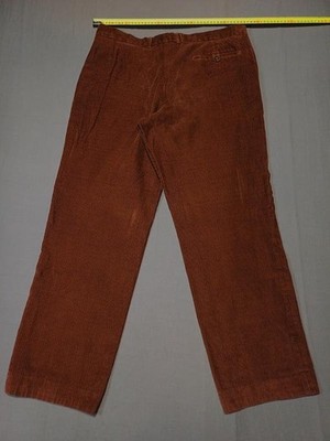 Men Marks & Spencer Trousers Brown Velvet 34