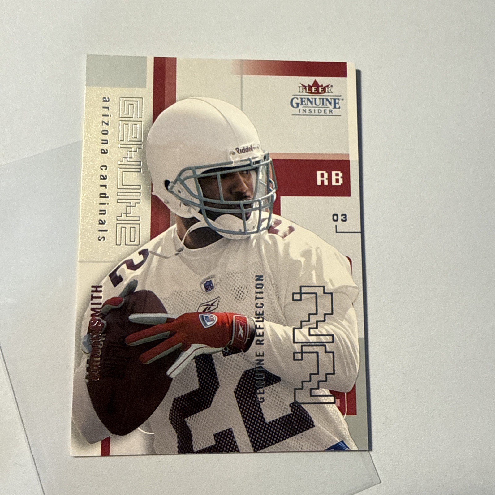2003 Fleer Genuine Insider Emmitt Smith #/99 Reflection Arizona Cardinals #18