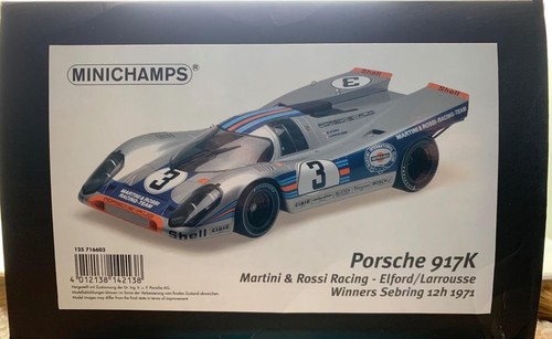 MINICHAMPS PORSCHE 917K MARTINI ELFORD LARROUSSE 125 716603 1/12 - Picture 9 of 9