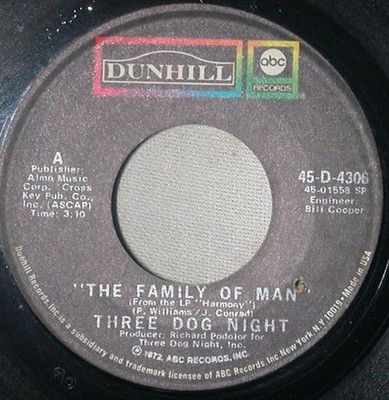 Three Dog Night - Family Of Man / Going In Circles - Used Vinyl Recor - C8100z