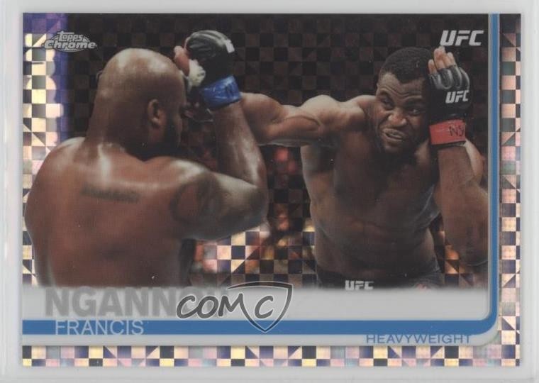 2019 Topps Chrome UFC X-Fractor Francis Ngannou #55 19a0