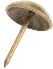 100 Pcs Bronze Upholstery Nails Decorative round Head Tacks Brass Snag Vintage T