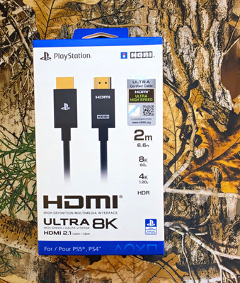 HORI Ultra High Speed 8K HDMI 2.1 HDR Cable 2m for PS5 PS4 SPF-014U