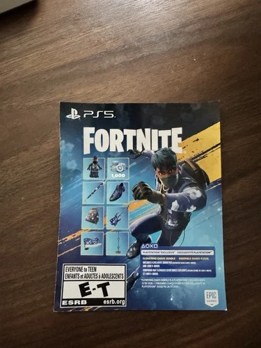 Fortnite Flowering Chaos Bundle PS5 Playstation  Code Key (US) Unscratched  NEW