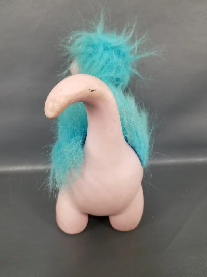 VTG 1985 Playskool Snugglebumms Tuggles Troll Hair Dinosaur Toy - Image 4 of 4