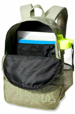 VS Pink Collegiate Backpack Shale Green Bookbag Victoria main image 3