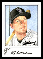 2017 Topps Gallery DJ LeMahieu Artist Proof #37 - Colorado Rockies