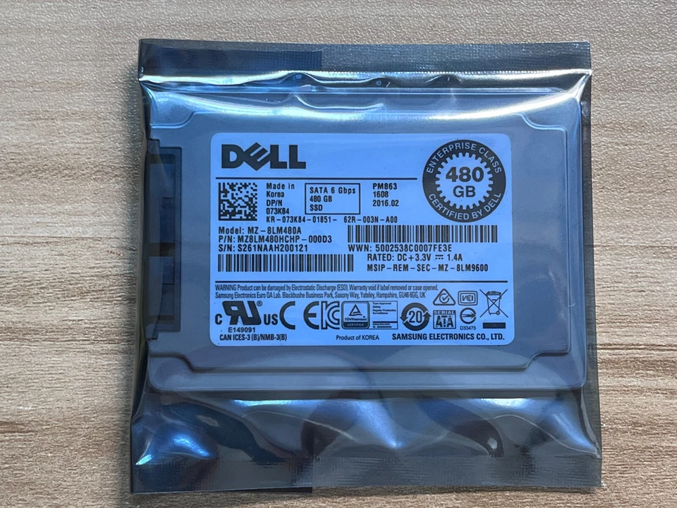 Dell PM863 1.8" Micro SATA 480GB SSD SATA 6 Gbps Enterprise Solid State Drive - Image 4 of 4