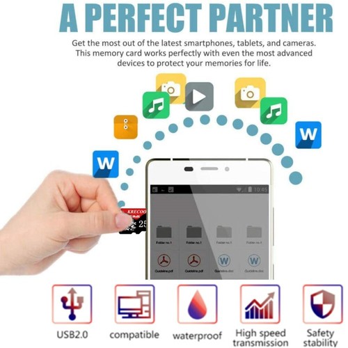 Micro SD Memory Card 256GB Ultra Fast Class 10 TF Card Mobile Phone Tablet Lot - Picture 7 of 17