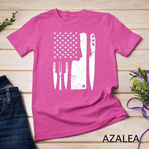 Camiseta Chef Knife - Patriótica Pascua Bandera de EE. UU. Camiseta Unisex - Imagen 2 de 15